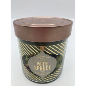 Signature Soy No. 431 White Spruce. 15.2 Oz. Scented Soy Candle. Burn time 50 hr